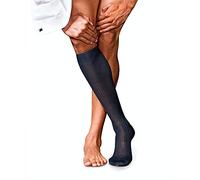 FALKE No. 10 M Kh coton unies 1 paire, Chaussettes longues Homme, Bleu Dark Navy 6370, 39-40