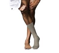 FALKE No. 10 M So coton unies 1 paire, Chaussettes Homme, Beige Wheat Melange 4087, 43-44