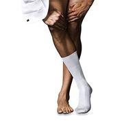 FALKE No. 10 M So coton unies 1 paire, Chaussettes Homme, Blanc White 2000, 45-46