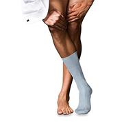 FALKE No. 10 M So coton unies 1 paire, Chaussettes Homme, Bleu Light Blue 6594, 41-42