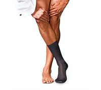 FALKE No. 10 M So coton unies 1 paire, Chaussettes Homme, Gris Anthracite Melange 3190, 45-46