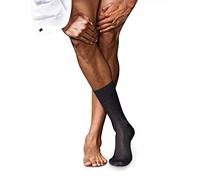 FALKE No. 10 M So coton unies 1 paire, Chaussettes Homme, Gris Anthracite Melange 3190, 45-46