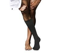 FALKE No. 13 M Kh coton unies 1 paire, Chaussettes longues Homme, Gris Anthracite Melange 3095, 43-44