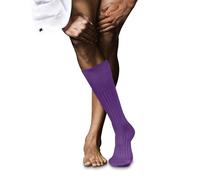 FALKE No. 13 M Kh coton unies 1 paire, Chaussettes longues Homme, Violet Pink Iris 8943, 41-42