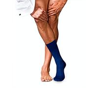 FALKE No. 13 M So coton unies 1 paire, Chaussettes Homme, Bleu Royal Blue 6000, 43-44