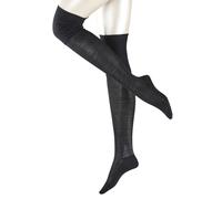 FALKE No. 3 W Ok laine soie unies 1 paire, Chaussettes hautes Femme, Noir Black 3009, 37-38