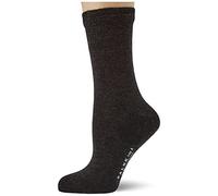 FALKE No. 4 W So laine de chameau soie unies 1 paire, Chaussettes Femme, Gris Anthracite Melange 3089, 39-40