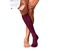 FALKE No. 7 M Kh laine unies 1 paire, Chaussettes longues Homme, Rouge Barolo 8596, 43-44