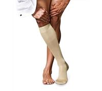 FALKE No. 9 M KH coton unies 1 paire, Chaussettes longues Homme, Beige (Sand 4320), 39-40