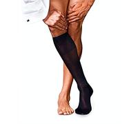 FALKE No. 9 M Kh coton unies 1 paire, Chaussettes longues Homme, Bleu Dark Navy 6370, 45-46