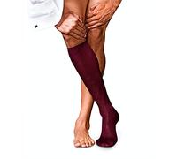 FALKE No. 9 M Kh coton unies 1 paire, Chaussettes longues Homme, Rouge Barolo 8596, 43-44