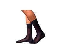 FALKE No. 9 M So coton unies 1 paire, Chaussettes Homme, Bleu Dark Navy 6370, 45-46