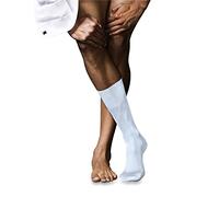 FALKE No. 9 M So coton unies 1 paire, Chaussettes Homme, Bleu Light Blue 6594, 41-42