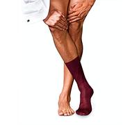 FALKE No. 9 M So coton unies 1 paire, Chaussettes Homme, Rouge Barolo 8596, 45-46