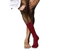FALKE No. 9 M So coton unies 1 paire, Chaussettes Homme, Rouge Cardinal 8156, 43-44