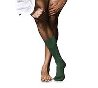 FALKE No. 9 M So coton unies 1 paire, Chaussettes Homme, Vert Hunter Green 7441, 45-46