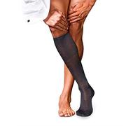 FALKE No. 9 M Kh coton unies 1 paire, Chaussettes longues Homme, Gris Anthracite Melange 3190, 43-44