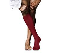 FALKE No. 9 M Kh coton unies 1 paire, Chaussettes longues Homme, Rouge Barolo 8596, 43-44