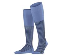 FALKE Oxford Stripe M Kh coton fantaisie 1 paire, Chaussettes longues Homme, Bleu Cornflower Blue 6554, 43-44