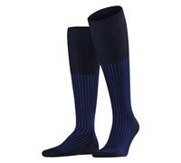 FALKE Oxford Stripe M Kh coton fantaisie 1 paire, Chaussettes longues Homme, Bleu Space Blue 6116, 43-44