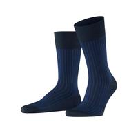 FALKE Oxford Stripe M So coton fantaisie 1 paire, Chaussettes Homme, Bleu Space Blue 6116, 45-46
