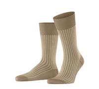 FALKE Oxford Stripe M So coton fantaisie 1 paire, Chaussettes Homme, Marron Camel 5038, 41-42