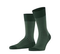 FALKE Oxford Stripe M So coton fantaisie 1 paire, Chaussettes Homme, Vert Hunter Green 7441, 45-46