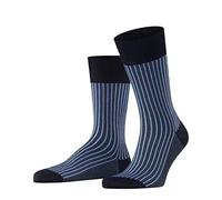 FALKE Oxford Stripe M SO coton motif fantaisie 1 paire, Chaussettes Homme, Bleu (Atlantic 6150), 45-46