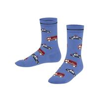 FALKE Police and Fire Cars K So coton fantaisie 1 paire, Chaussettes Mixte enfant, Bleu Blue Note 6545, 35-38