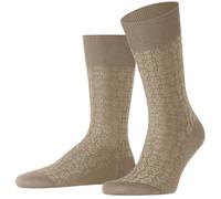 Falke Pour des hommes Artwork Des carr s Coton Chaussettes - Beige