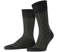 Falke Pour des hommes Artwork Des carr s Coton Chaussettes - Noir