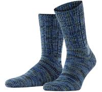 Falke Pour des hommes Brooklyn Plaine Coton Chaussettes - Bleu
