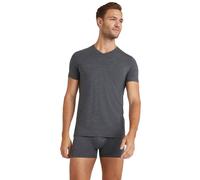 Falke Pour des hommes Daily ClimaWool Plaine La laine T-shirt - Gris