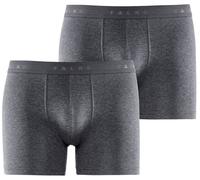Falke Pour des hommes Daily Comfort Plaine Coton Caleçons - Gris