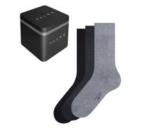 Falke Pour des hommes Happy Plaine Coton Chaussettes - Noir