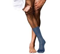 Falke Pour des hommes Highshine Rayé Soie Chaussettes - Bleu