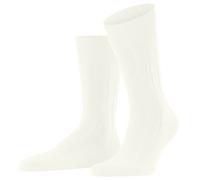 Falke Pour des hommes Lhasa Rib Plaine La laine Chaussettes - blanc