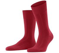 Falke Pour des hommes Lhasa Rib Plaine La laine Chaussettes - rouge