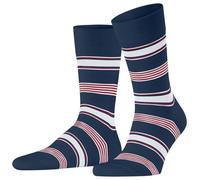 Falke Pour des hommes Marina Stripe Rayé Coton Chaussettes - Bleu
