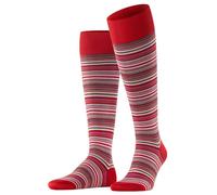 Falke Pour des hommes Microblock Rayé Coton Chaussettes - rouge