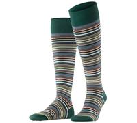 Falke Pour des hommes Microblock Rayé Coton Chaussettes - vert