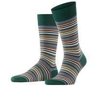 Falke Pour des hommes Microblock Rayé Coton Chaussettes - vert
