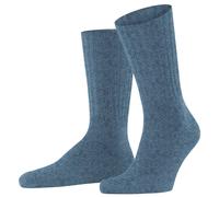 Falke Pour des hommes Nelson Plaine La laine Chaussettes - Bleu