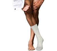 Falke Pour des hommes No 4 Plaine Soie Chaussettes - blanc