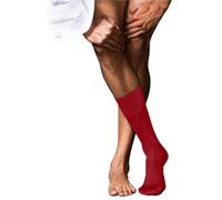 Falke Pour des hommes No 9 Plaine Coton Chaussettes - rouge