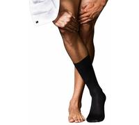 Falke Pour des hommes No6 Finest Plaine La laine Chaussettes - Noir