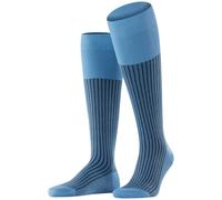 Falke Pour des hommes Oxford Stripe Rayé Coton Chaussettes - Bleu