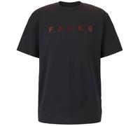 Falke Pour des hommes Plaine Polyester T-shirt de sport - Noir