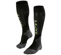 FALKE SK5 Expert M KH soie chaudes fines 1 paire, Chaussettes de ski Homme, Noir (Black-Lightning 3171), 44-45