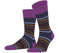 Falke Pour des hommes Tinted Stripe Ray La laine Chaussettes - Violet